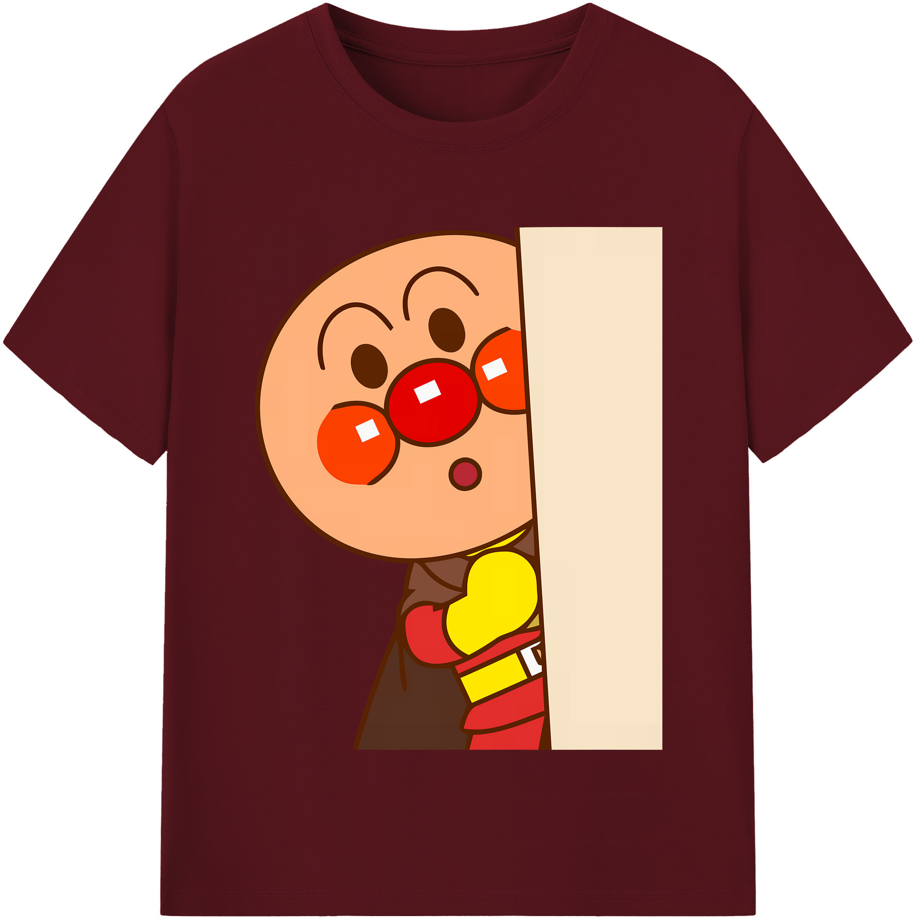 （画像用） アンパンマン Anpanman 綿100％半袖Tシャツ（フロントプリント）